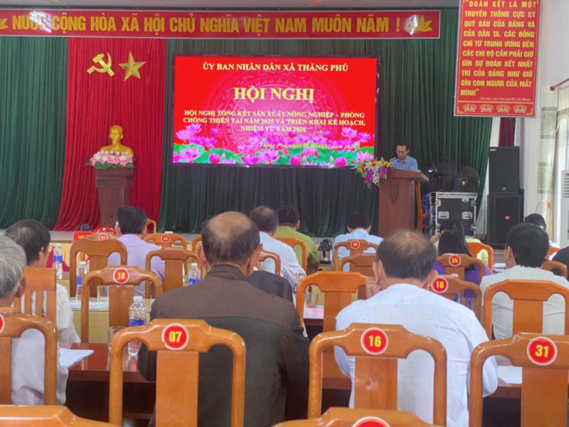 XÃ THĂNG PHÚ TỔNG KẾT SẢN XUẤT NÔNG NGHIỆP NĂM 2025