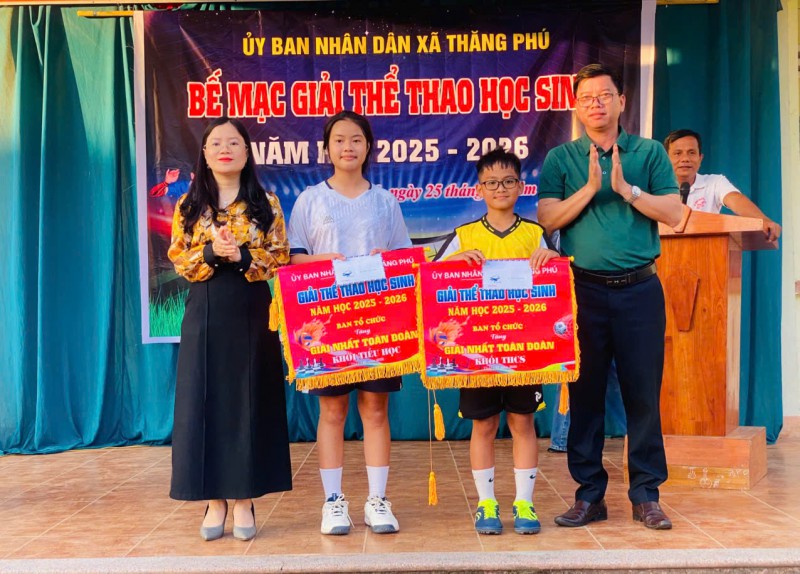 BẾ MẠC GIẢI THỂ THAO HỌC SINH XÃ THĂNG PHÚ NĂM HỌC 2025-2026