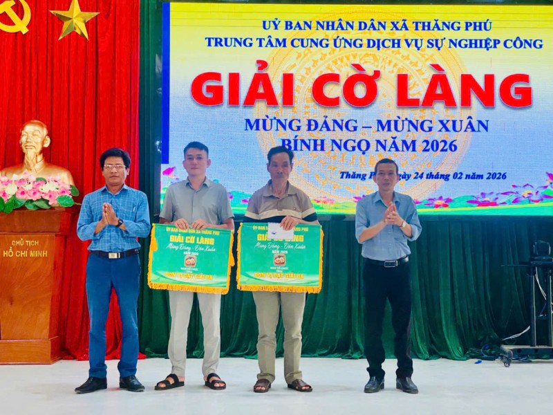 THÔN BÌNH QUANG VÔ ĐỊCH GIẢI CỜ LÀNG MỪNG ĐẢNG MỪNG XUÂN BÍNH NGỌ 2026