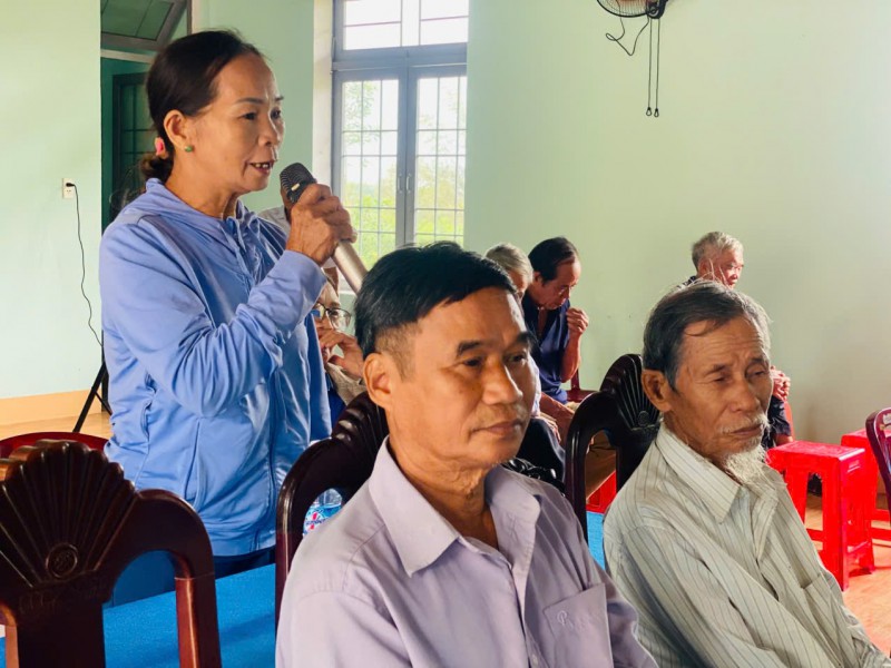 ỨNG CỬ VIÊN ĐẠI BIỂU HĐND XÃ ĐƠN VỊ BẦU CỬ SỐ 3 TIẾP XÚC CỬ TRI, VẬN ĐỘNG BẦU CỬ