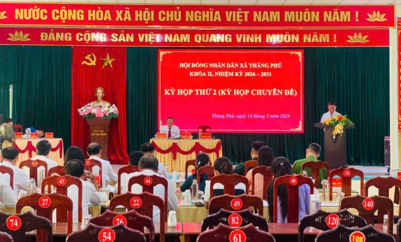 HĐND XÃ THĂNG PHÚ TỔ CHỨC KỲ HỌP THỨ 2, HĐND XÃ KHOÁ II, NHIỆM KỲ 2026 - 2031